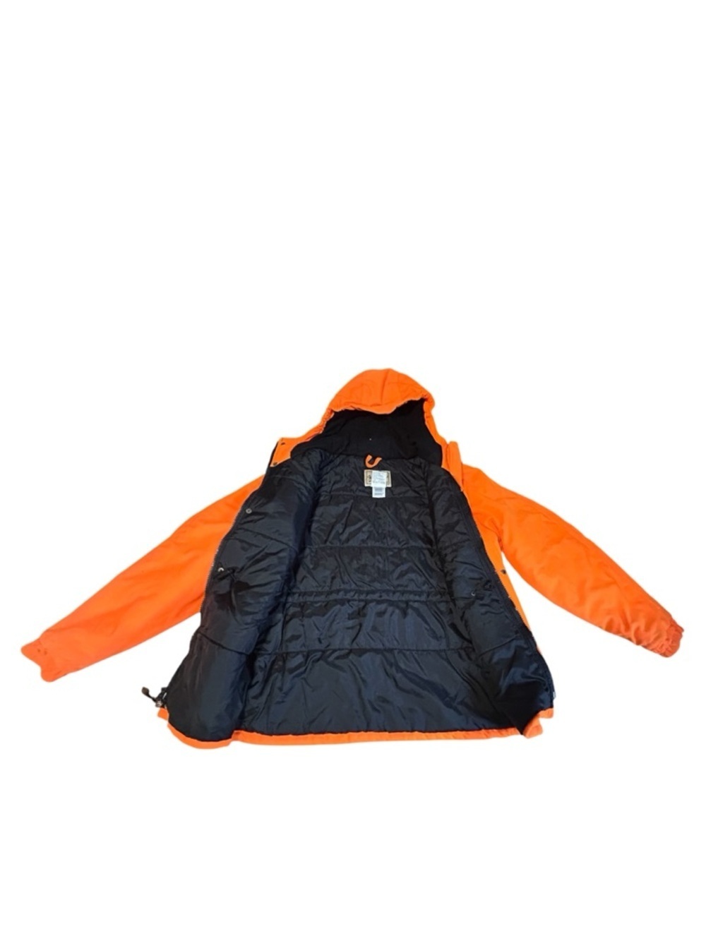 Woolrich Youth XL Blaze Orange Hooded Hunting Jacket Insulated Coat - Picture 15 of 16